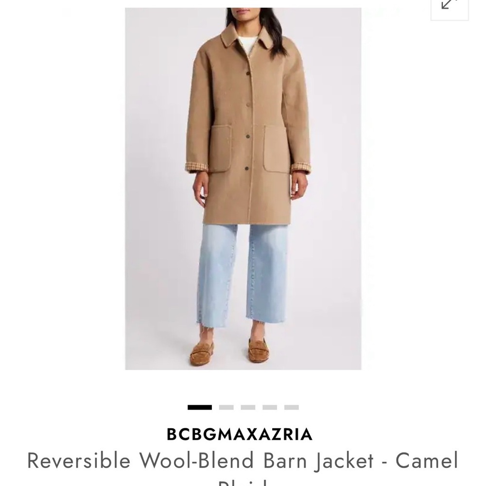 BCBGMaxAzria Reversible Wool Coat - Picture 4 of 7